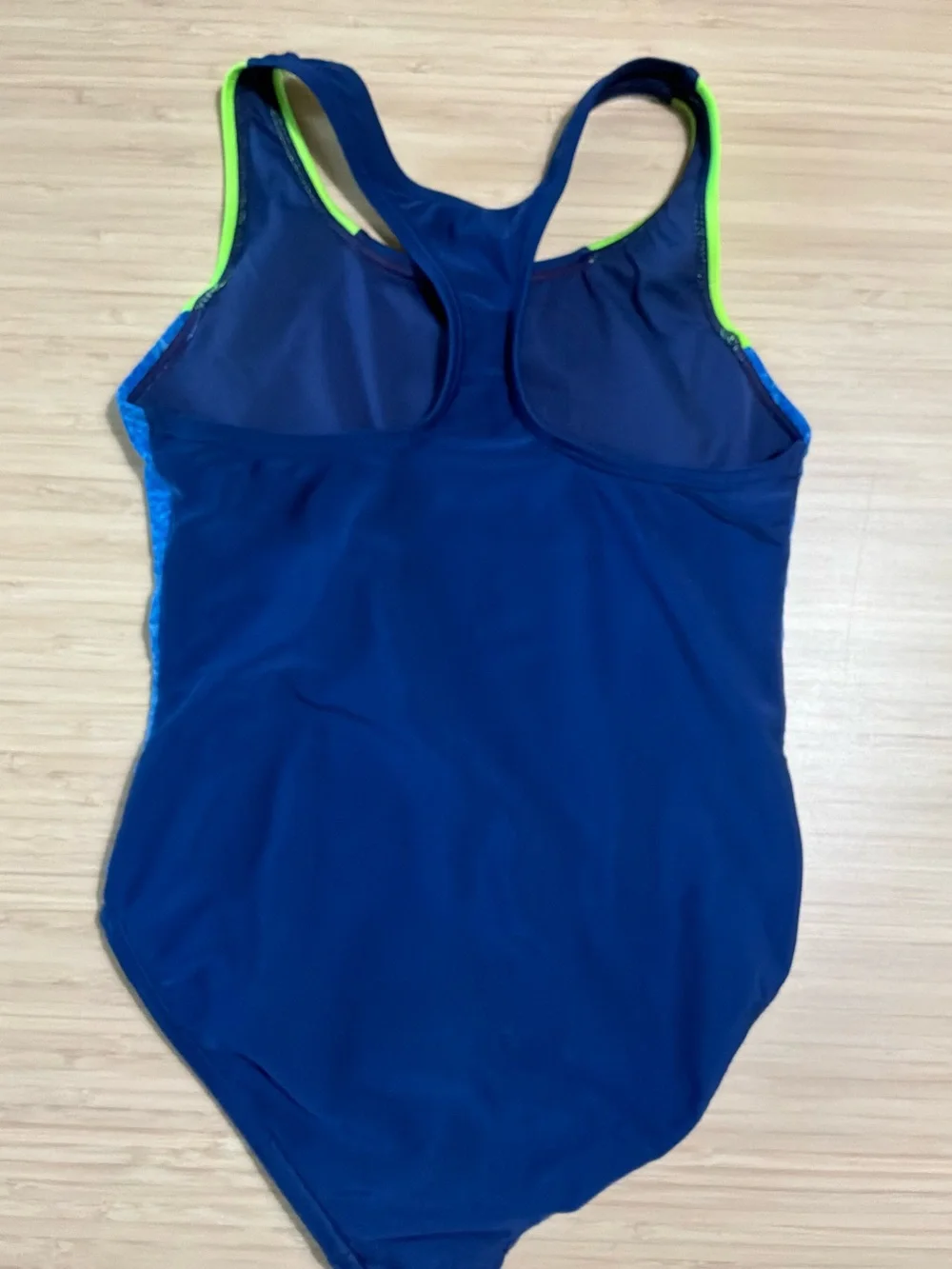 Speedo Girls Navy One-Piece Swimsuit Medium